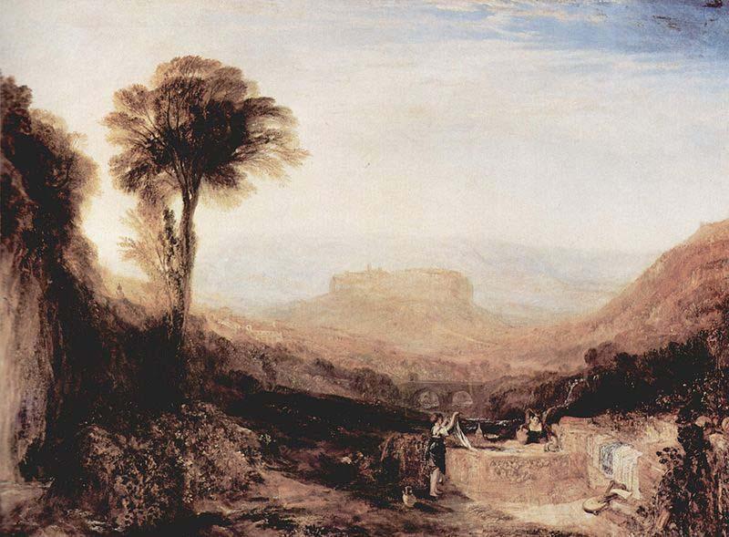 Joseph Mallord William Turner Ansicht von Orvieto oil painting image